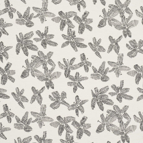 Schumacher Hibiscus Black & White Fabric
