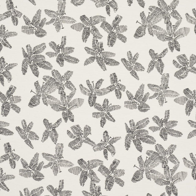 Schumacher Hibiscus Black & White Fabric