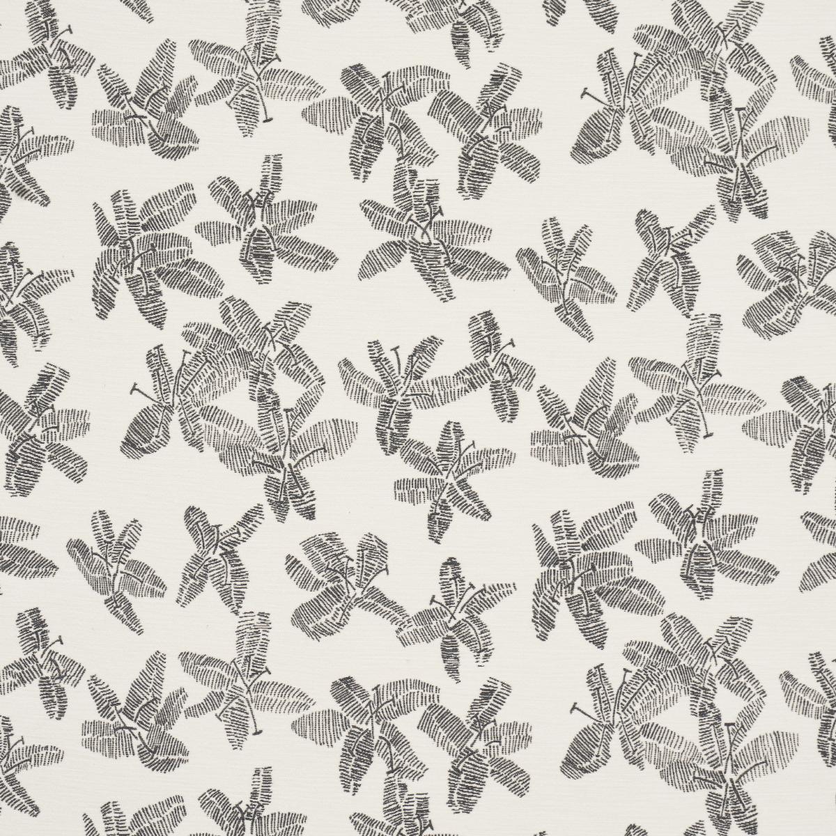 Schumacher Hibiscus Black & White Fabric