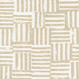 Schumacher Patchwork Sand Fabric