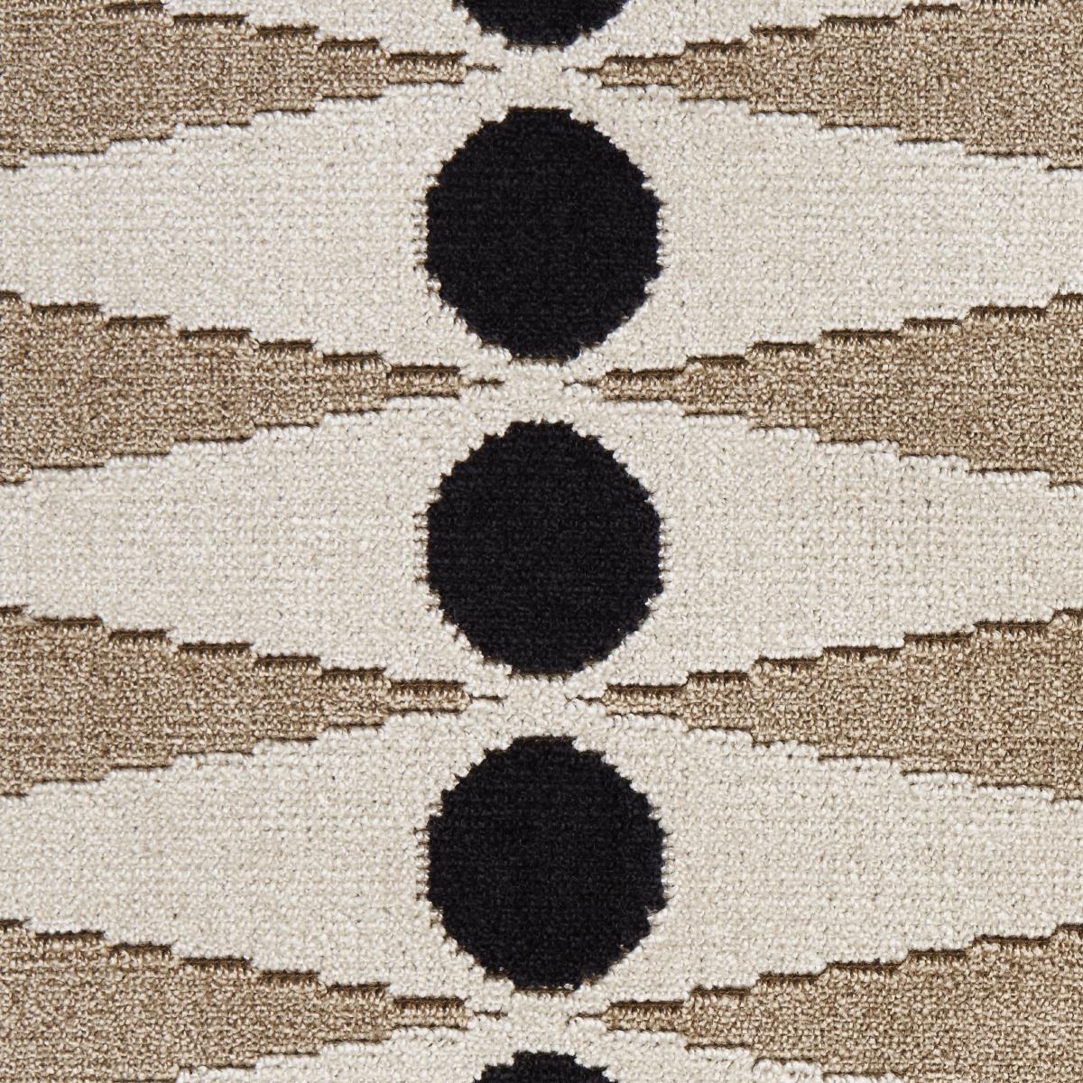 Schumacher Backgammon Cut Velvet Neutral Fabric