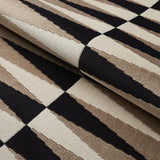 Schumacher Backgammon Cut Velvet Neutral Fabric