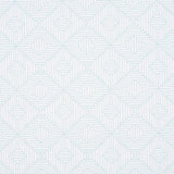 Schumacher Amazing Maze Indoor/Outdoor Aqua Breeze Fabric