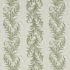 Schumacher Tasmanian Mimosa Ivory & Green Wallpaper
