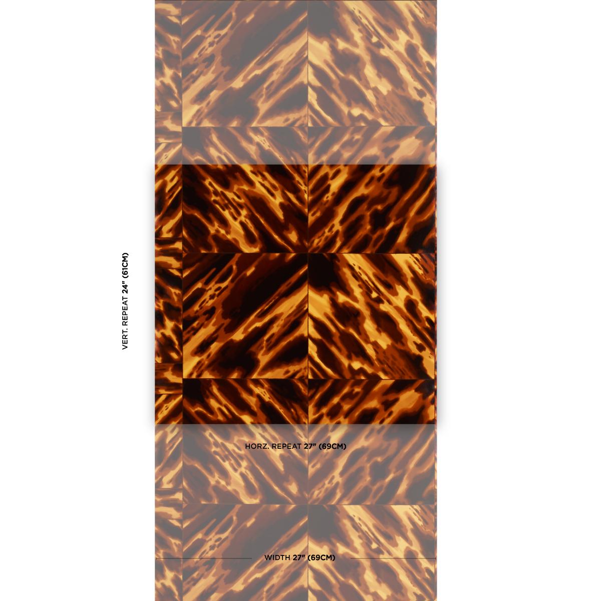 Schumacher Tortoise Shell Natural Wallpaper