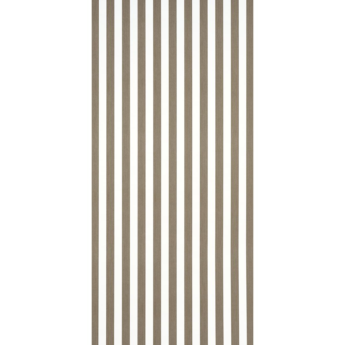 Schumacher Edwin Stripe Medium Mocha Wallpaper
