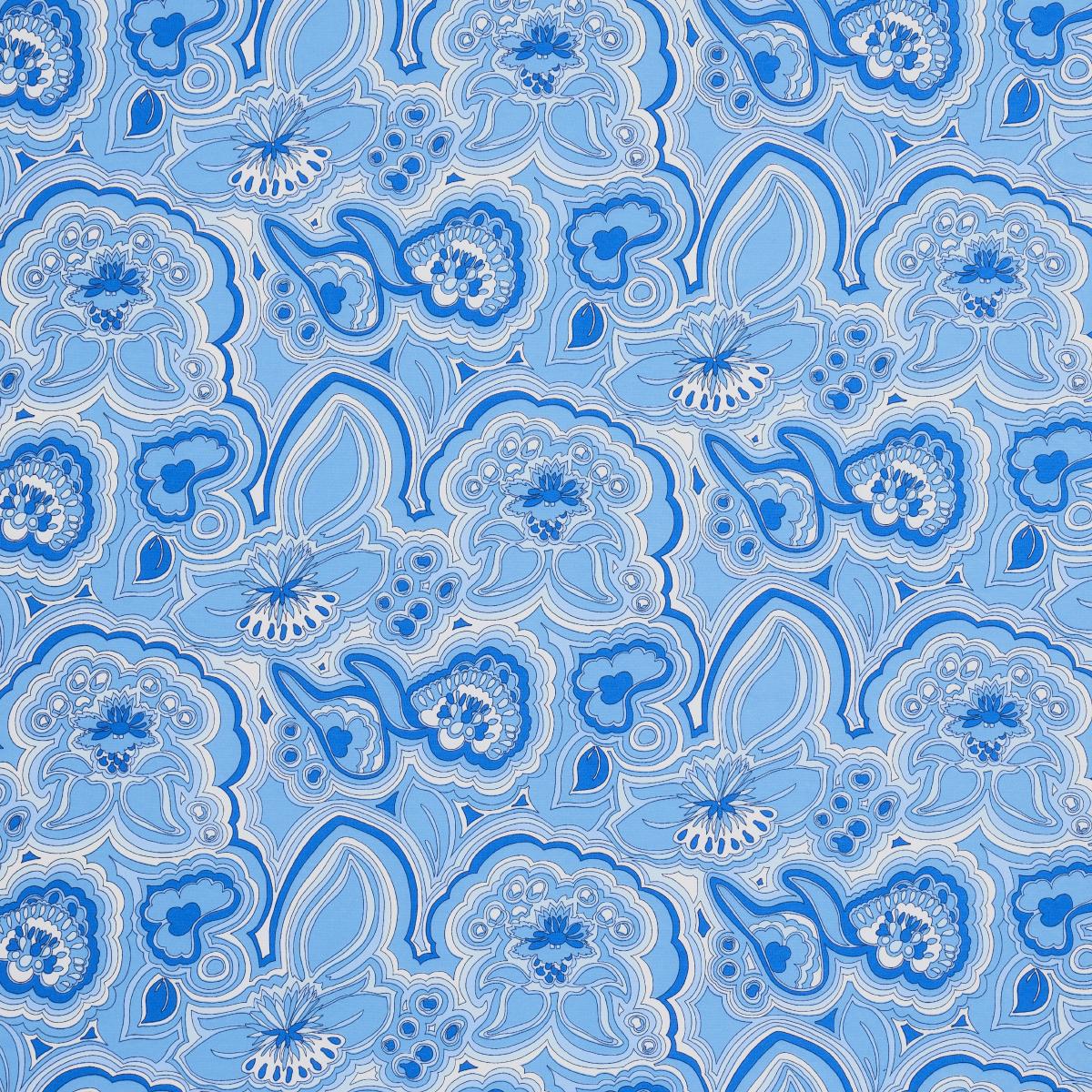 Schumacher Morning Sunrise Indoor/Outdoor Horizon Blue Fabric