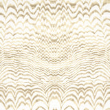 Schumacher Ink Wave Print Indoor/Outdoor Natural Fabric