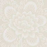 Schumacher Hothouse Flowers Silhouette Cream Wallpaper