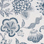 Schumacher Hothouse Flowers Silhouette Peacock On White Wallpaper