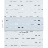 Schumacher Overlapping Dashes Sky Fabric