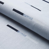 Schumacher Overlapping Dashes Sky Fabric