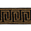 Schumacher Gold On Black Delphi Beaded Tape