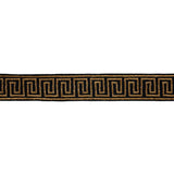 Schumacher Gold On Black Delphi Beaded Tape