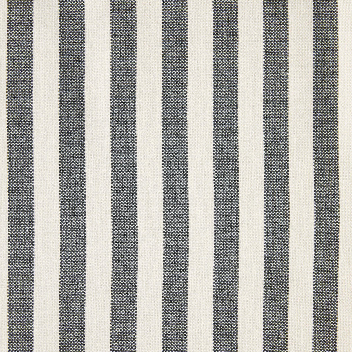 Schumacher Even Stripe Charcoal Fabric