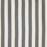 Schumacher Even Stripe Charcoal Fabric