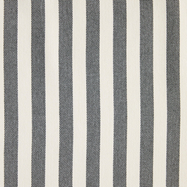 Schumacher Even Stripe Charcoal Fabric