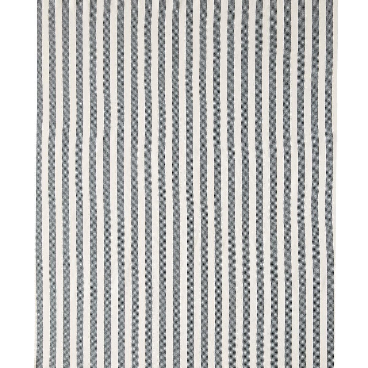 Schumacher Even Stripe Charcoal Fabric