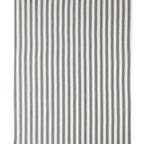 Schumacher Even Stripe Charcoal Fabric