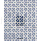 Schumacher Le Maroc Pingl Blue Fabric