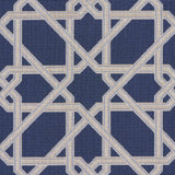 Schumacher Le Maroc Pingl Blue Fabric