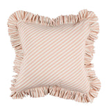 Schumacher Blush 22" x 22" Brigitte Stripe Pillow
