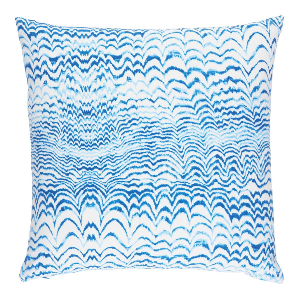 Schumacher Ink Wave Print I/O Pillow