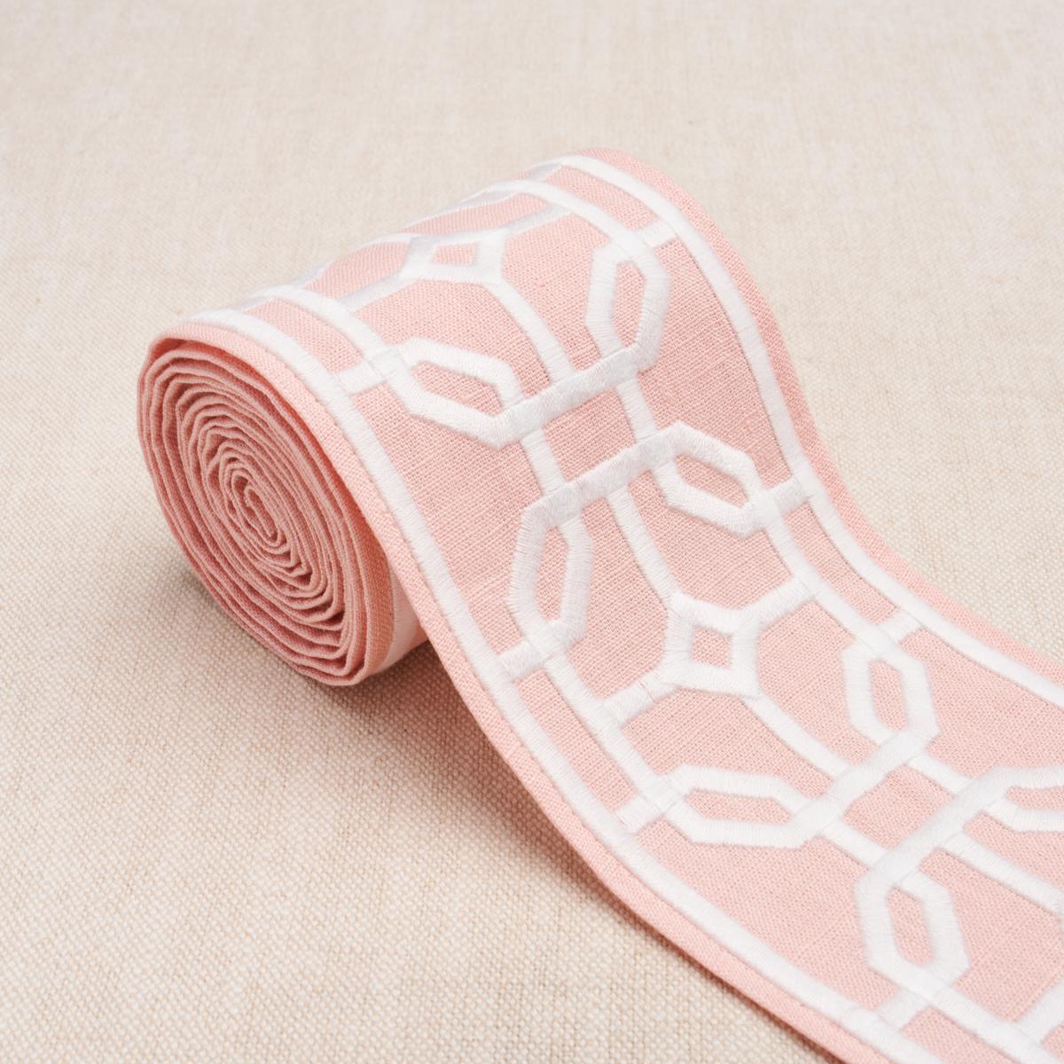 Schumacher Blush Gazebo Trellis Tape