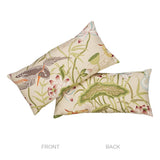 Schumacher Parchment 24" x 12" Lotus Garden Pillow