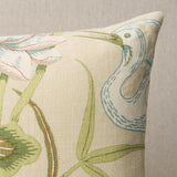 Schumacher Parchment 24" x 12" Lotus Garden Pillow