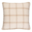 Schumacher Ivory 20" x 20" Blackburn Merino Plaid Pillow