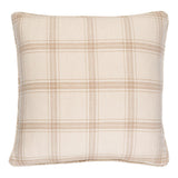 Schumacher Ivory 20" x 20" Blackburn Merino Plaid Pillow