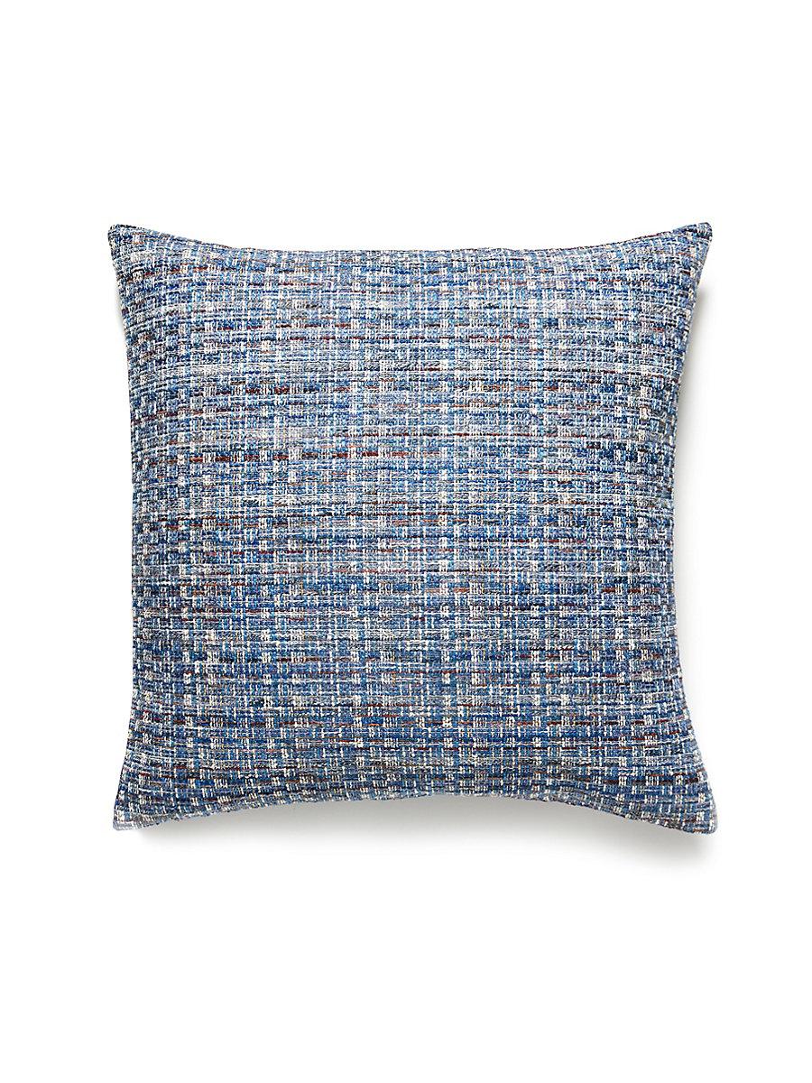 Scalamandre Faye 22 X 22 - Blue Wood Decorative Pillow