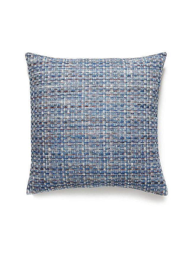 Scalamandre Faye 22 X 22 - Blue Wood Decorative Pillow