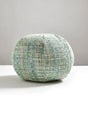 Scalamandre Faye 12 Dia - Aquamarine Decorative Pillow