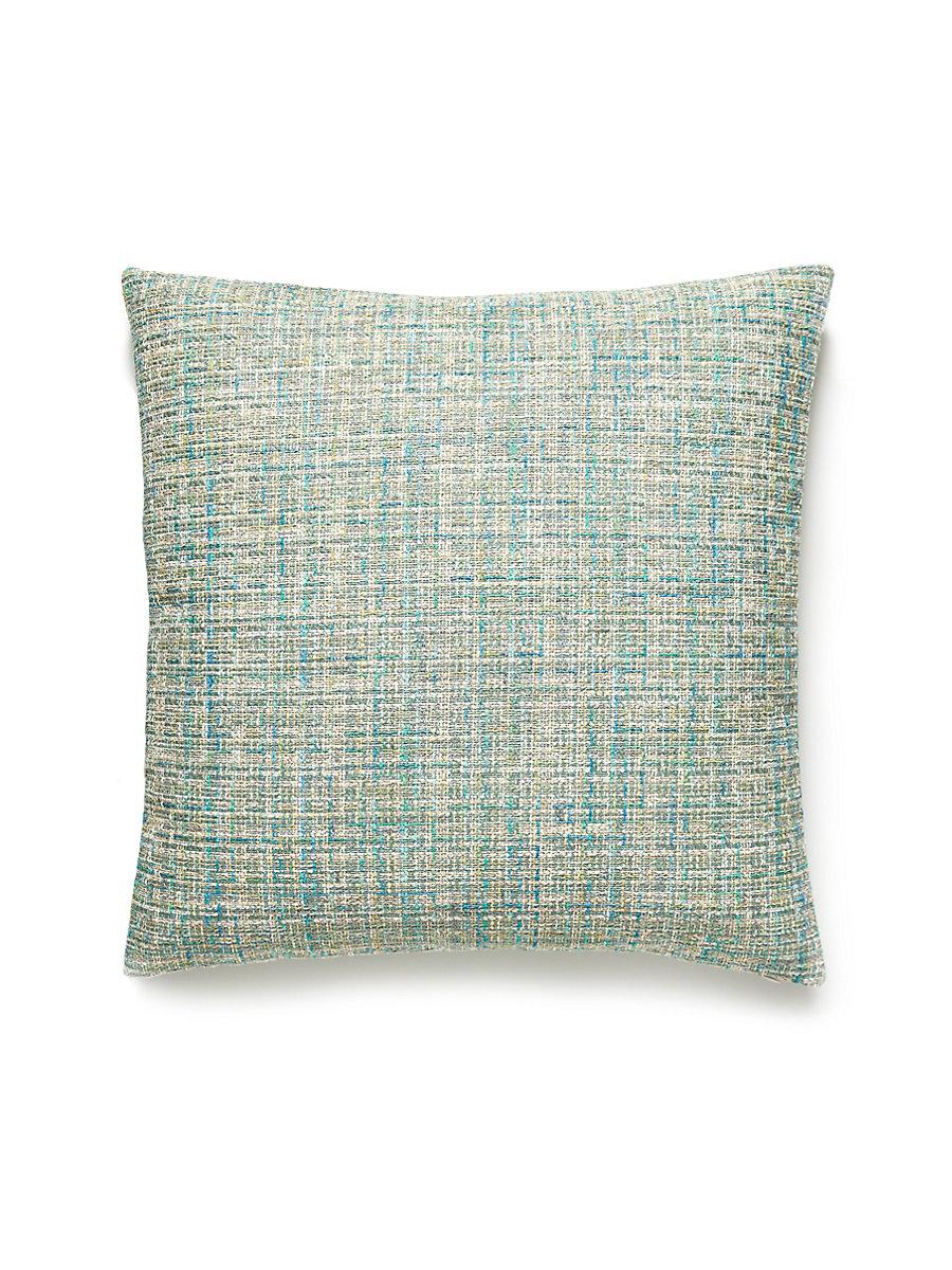 Scalamandre Faye 22 X 22 - Aquamarine Decorative Pillow