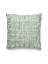 Scalamandre Faye 22 X 22 - Aquamarine Decorative Pillow