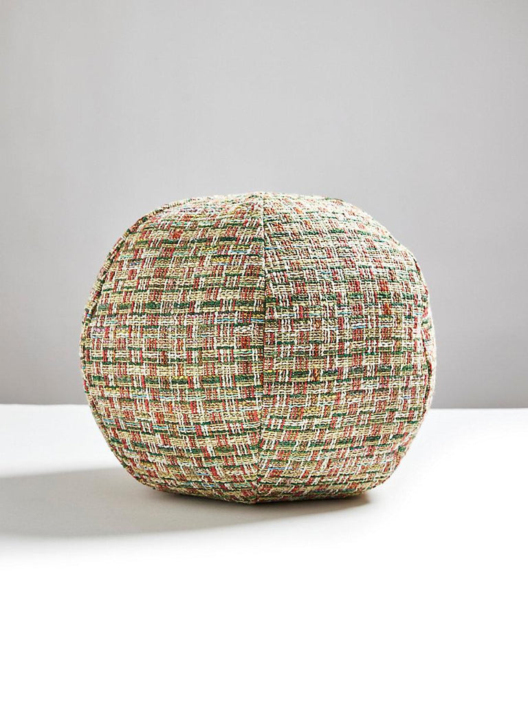 Scalamandre FAYE SPHERE OLIVE CORAL Pillow