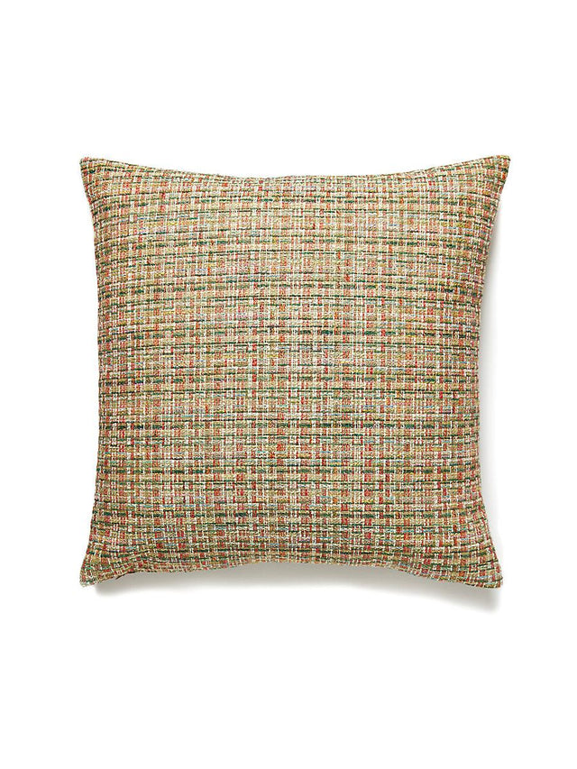 Scalamandre Faye 22 X 22 - Olive Coral Decorative Pillow