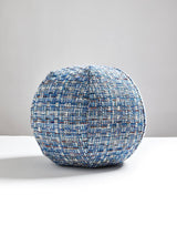 Scalamandre Faye 12 Dia - Blue Wood Decorative Pillow