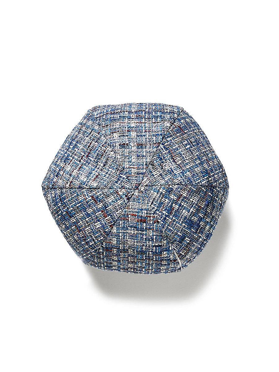 Scalamandre Faye 12 Dia - Blue Wood Decorative Pillow