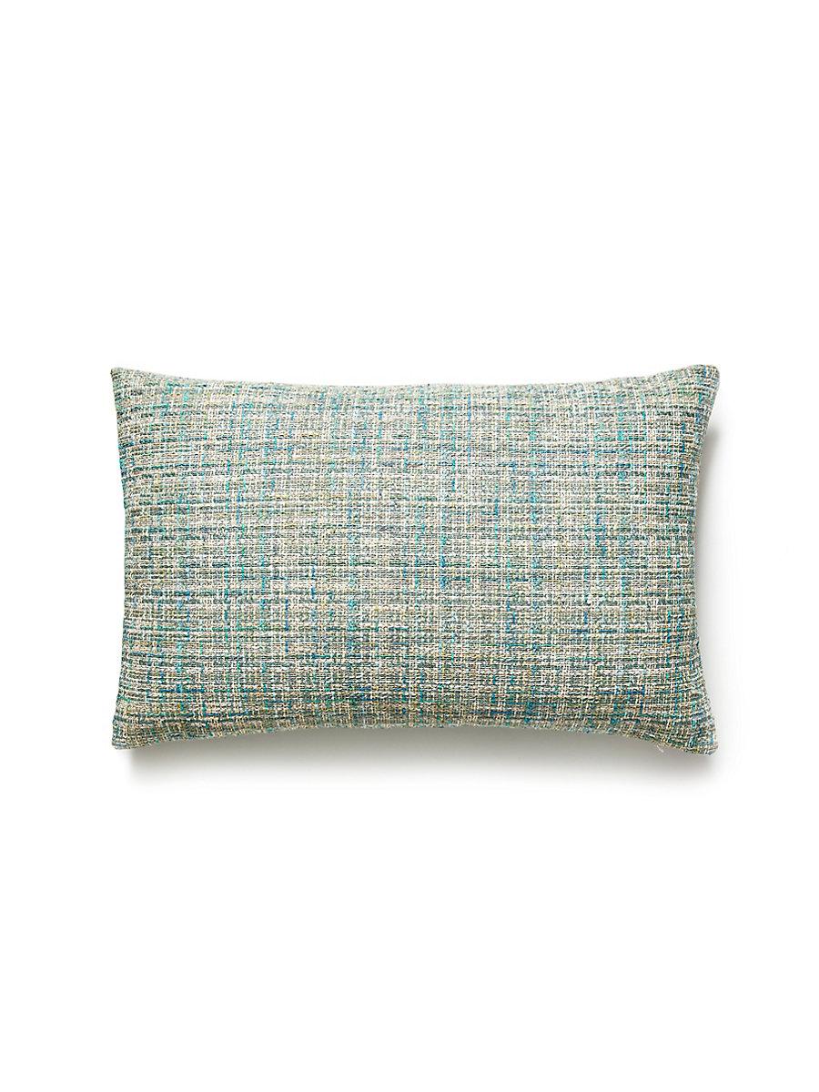 Scalamandre Faye 14 X 22 - Aquamarine Decorative Pillow