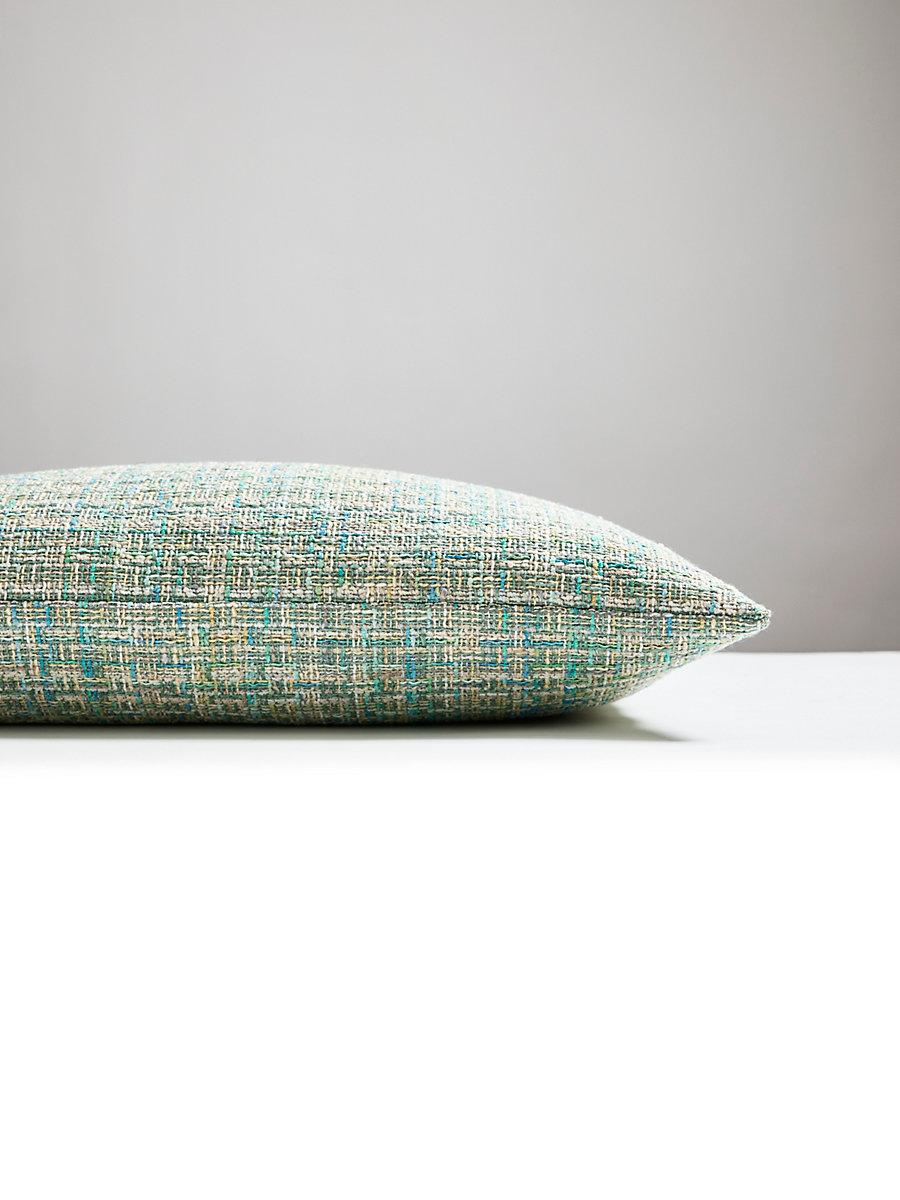 Scalamandre Faye 14 X 22 - Aquamarine Decorative Pillow