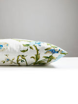 Scalamandre Botanical Garden 22 X 22 - Porcelain Blue Decorative Pillow