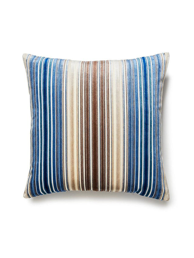Scalamandre Timberlake Velvet 22 X 22 - Blue Wood Decorative Pillow