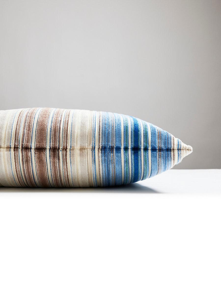 Scalamandre Timberlake Velvet 22 X 22 - Blue Wood Decorative Pillow