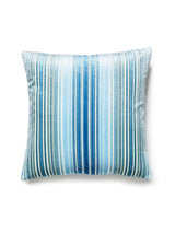 Scalamandre Timberlake Velvet 22 X 22 - Blue Jay Decorative Pillow