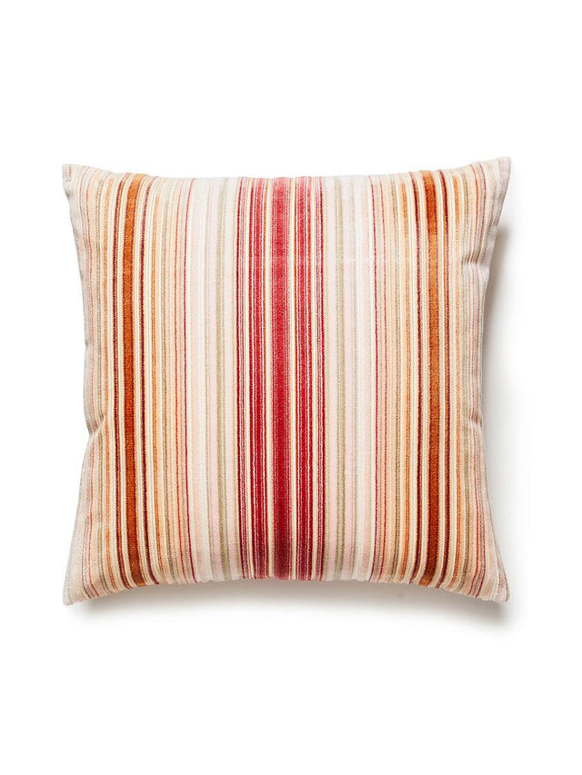 Scalamandre Timberlake Velvet 22 X 22 - Rose Apricot Decorative Pillow