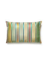 Scalamandre Charlotte Stripe 14 X 22 - Moss Decorative Pillow