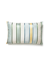 Scalamandre Charlotte Stripe 14 X 22 - Celadon Decorative Pillow
